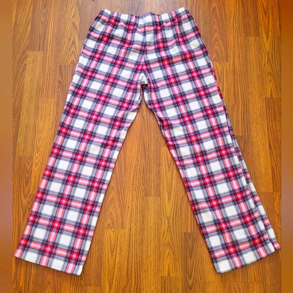 Joe Fresh Women's Plaid Fleece Pajama Set Sz S/P Red White Black Sleepwear - Picture 7 of 7